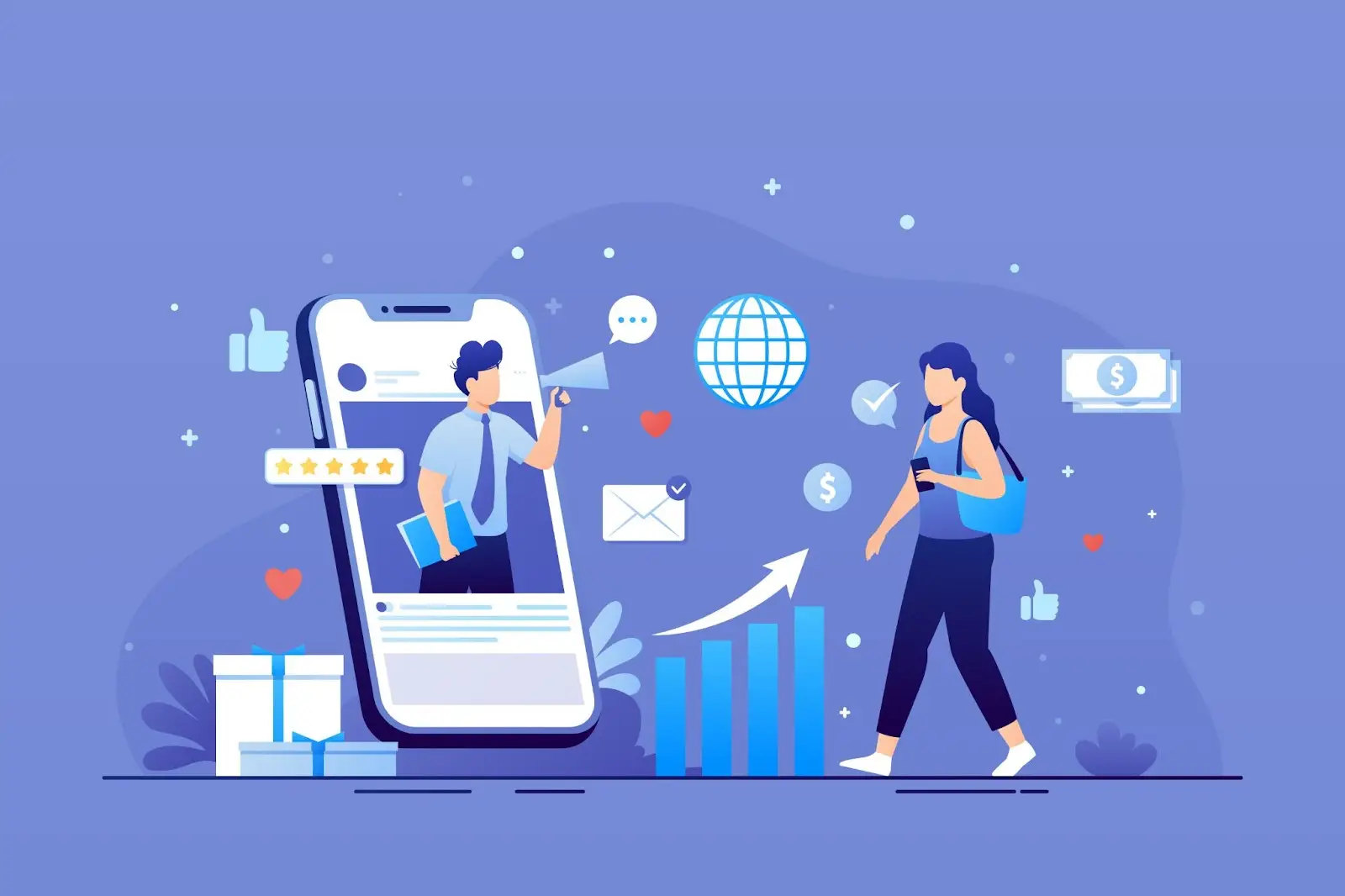 An influencer or affiliate telling how to get started with affiliate marketing 
              business.
              